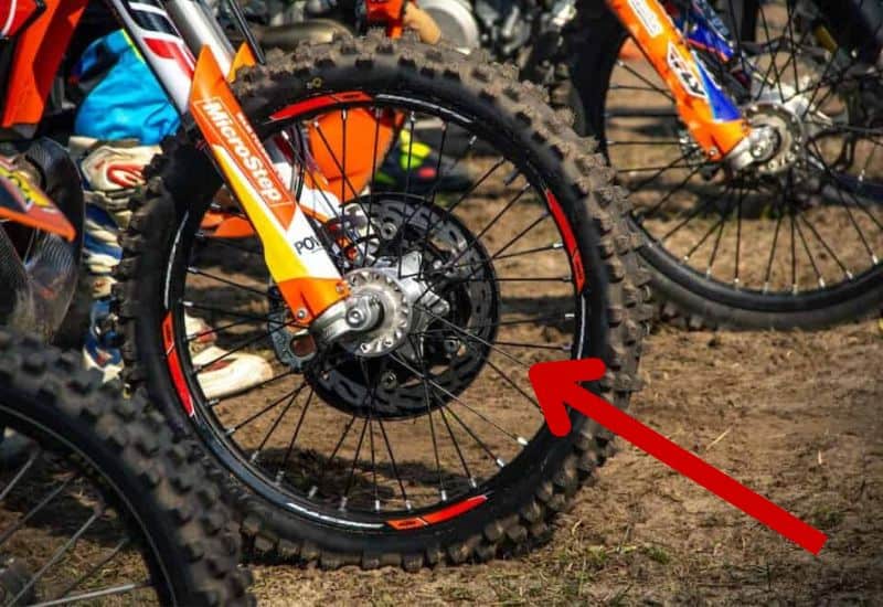 Dirt Bike Spoked Wheel