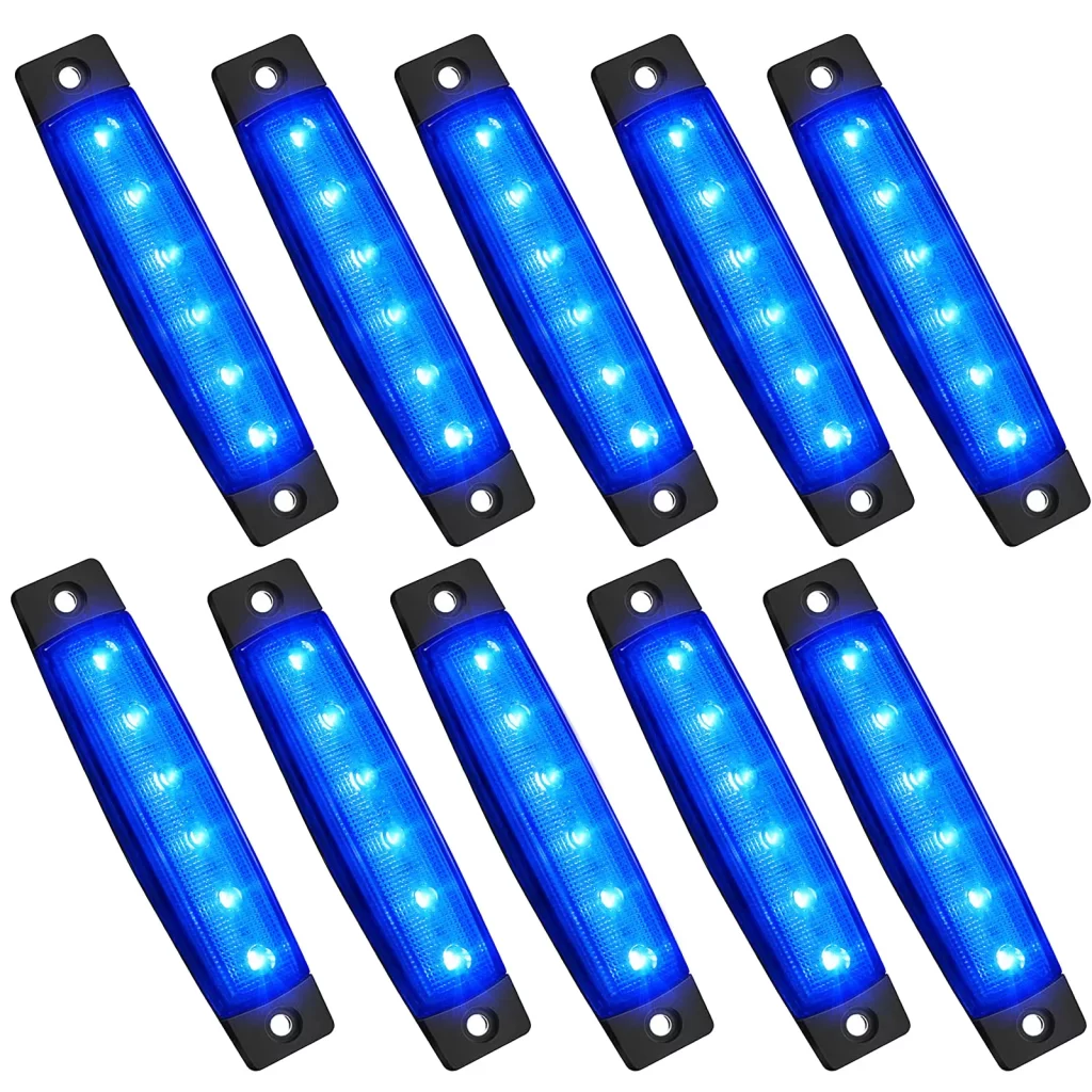 Blue LED Strip Lights Underglow Wheel Fender Well Lighting Kits Waterproof for UTV ATV